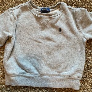 Toddler Boys Polo Crew neck sweatshirt.